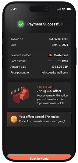 SkyXero payment success confirmation