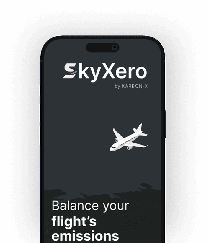 SkyXero app: balance your flight emissions